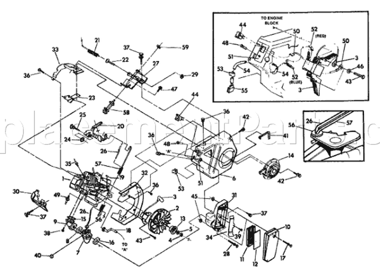 Page A Diagram and Parts List for 9608-0  Briggs and Stratton Generator